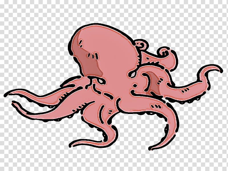 octopus cartoon line art giant pacific octopus watercolor painting, Tentacle, Sucker transparent background PNG clipart
