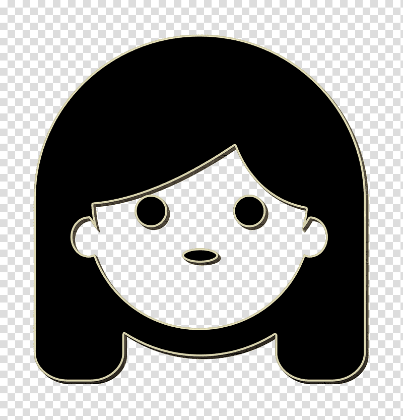 Girl icon People pictograms icon Little girl face icon, People Icon, Drawing, Icon Design transparent background PNG clipart