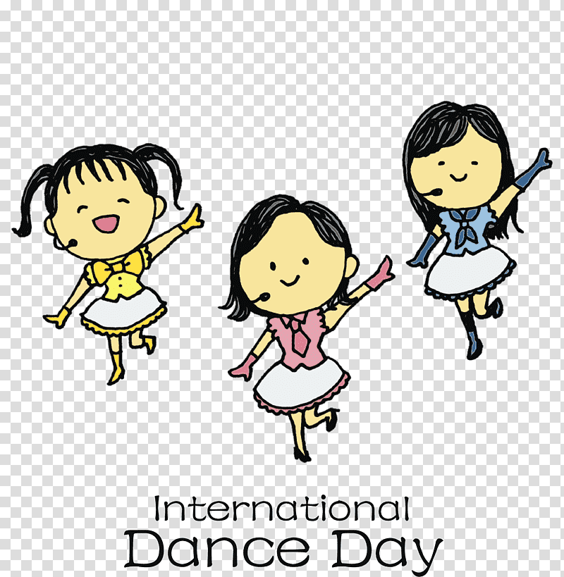 cartoon smiley logo meter yellow, International Dance Day, Watercolor, Paint, Wet Ink, Cartoon, Character transparent background PNG clipart