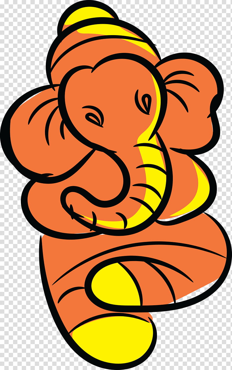 Ganesh Chaturthi Chavathi Chouthi, Ganeshotsav, Vinayaka Chaturthi, Cartoon, Flower, Yellow, Area, Meter transparent background PNG clipart