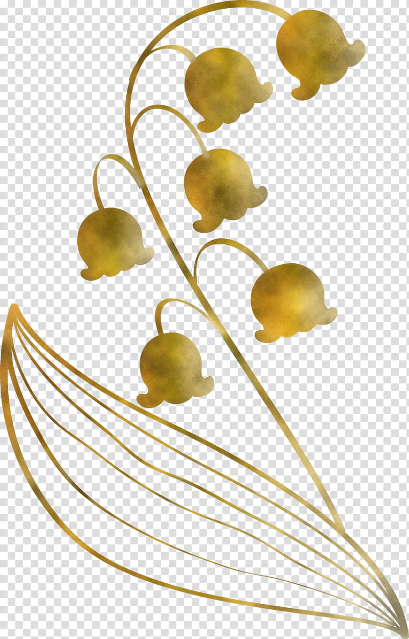 Lily Bell flower, Yellow, Plant transparent background PNG clipart