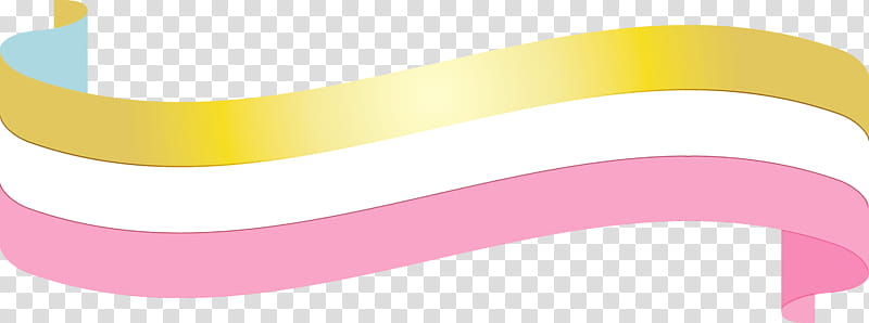 pink yellow line wristband ribbon, S Ribbon, Watercolor, Paint, Wet Ink transparent background PNG clipart