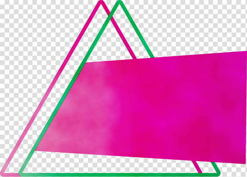 pink line triangle magenta triangle, Geometry Background, Watercolor, Paint, Wet Ink, Construction Paper, Rectangle transparent background PNG clipart