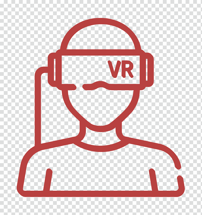Technology icon Virtual reality icon Vr icon, Smartglasses, Virtual Reality Headset, User, Augmented Reality, Mixed Reality, Computer transparent background PNG clipart