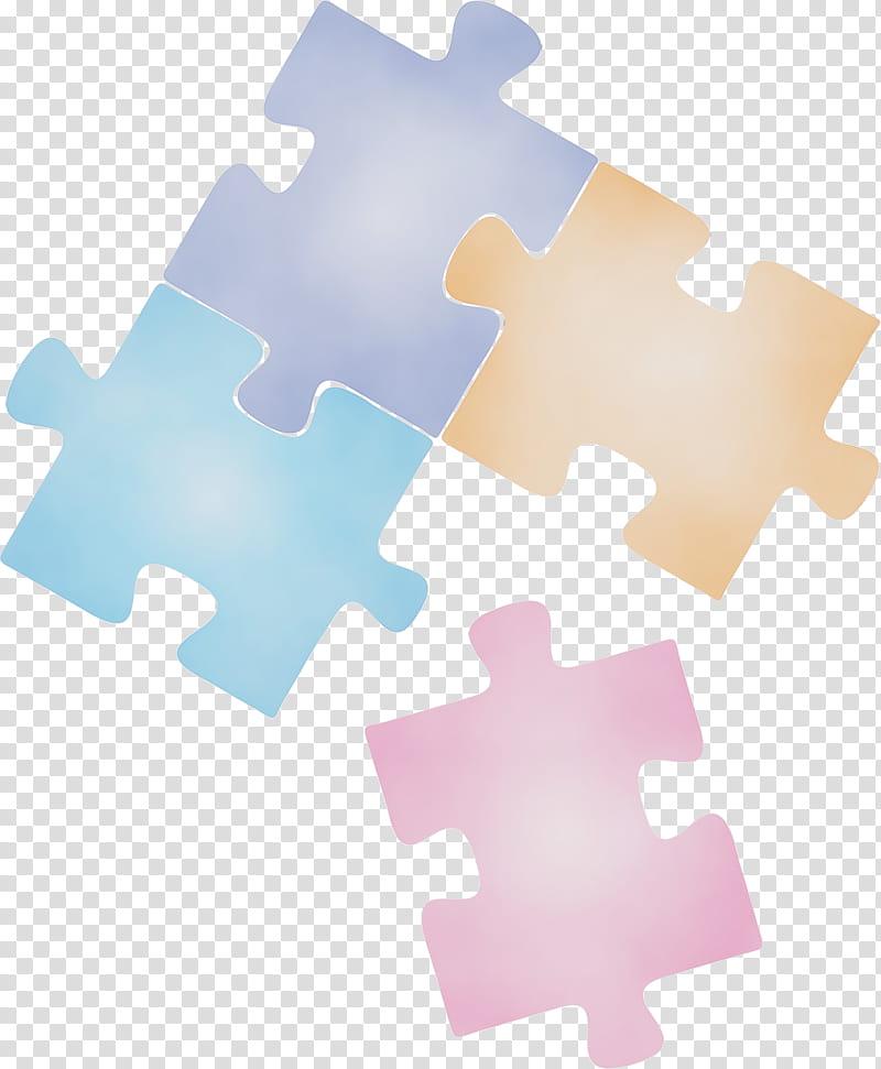 jigsaw puzzle puzzle material property toy pattern, Autism Day, World Autism Awareness Day, Watercolor, Paint, Wet Ink transparent background PNG clipart