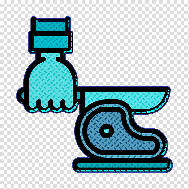 Knife icon Steak icon Butcher icon, Aqua transparent background PNG clipart