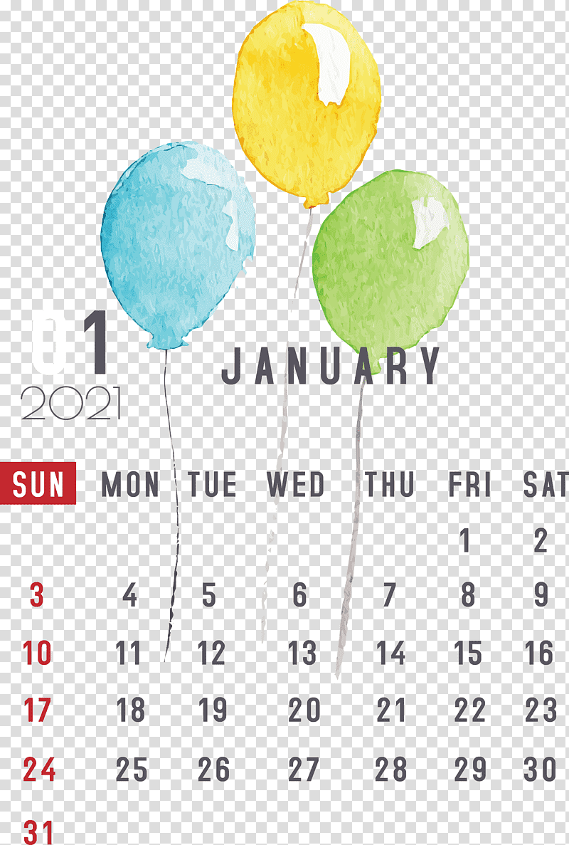 January January 2021 Printable Calendars January Calendar, Nexus S, Calendar System, Line, Meter, Balloon, Happiness transparent background PNG clipart