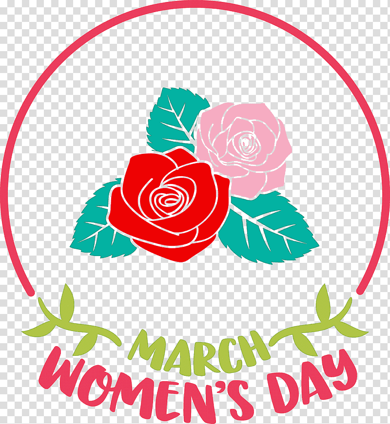 Womens Day Happy Womens Day, Garden Roses, Cut Flowers, Logo, Floral Design, Rose Family, Petal transparent background PNG clipart