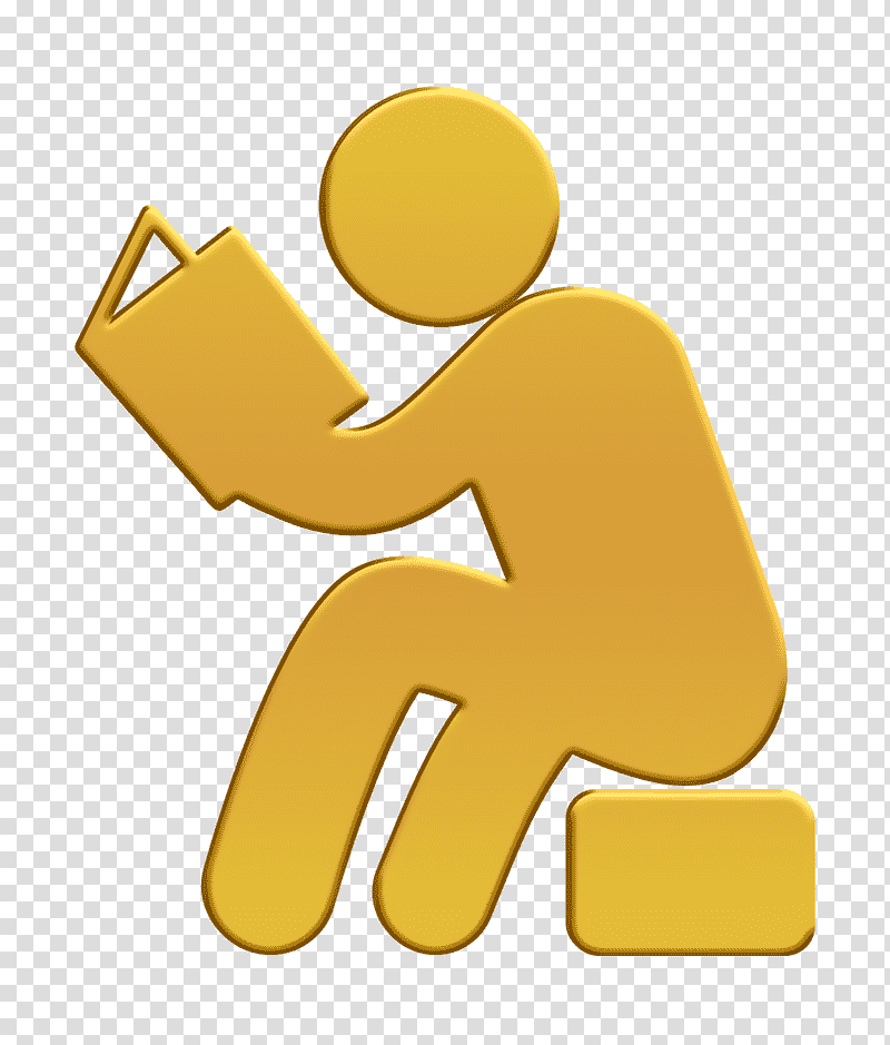 people icon Humans 2 icon Reader icon, Man Sitting And Reading Book Icon, Text, Computer, Dongman, Animation, Logo transparent background PNG clipart