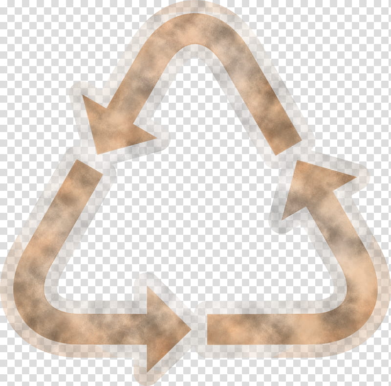 Eco Circulation Arrow, Beige, Cookie Cutter, Metal, Symbol transparent background PNG clipart