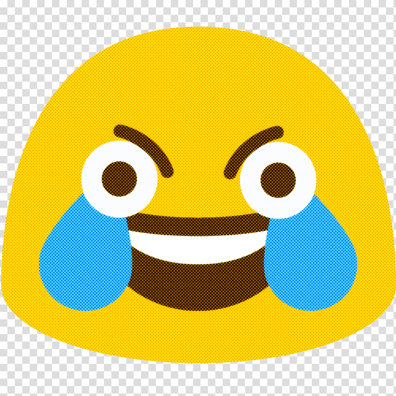 Emoticon, yellow and blue emoji illustration, Face With Tears Of Joy Emoji, Laughter, Smiley, Discord, Unicode Consortium, Crying transparent background PNG clipart