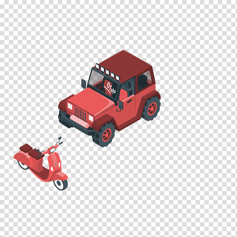 Car, Model Car, Offroad Vehicle, Scale Model, Play Vehicle, Red, Automobile Engineering transparent background PNG clipart