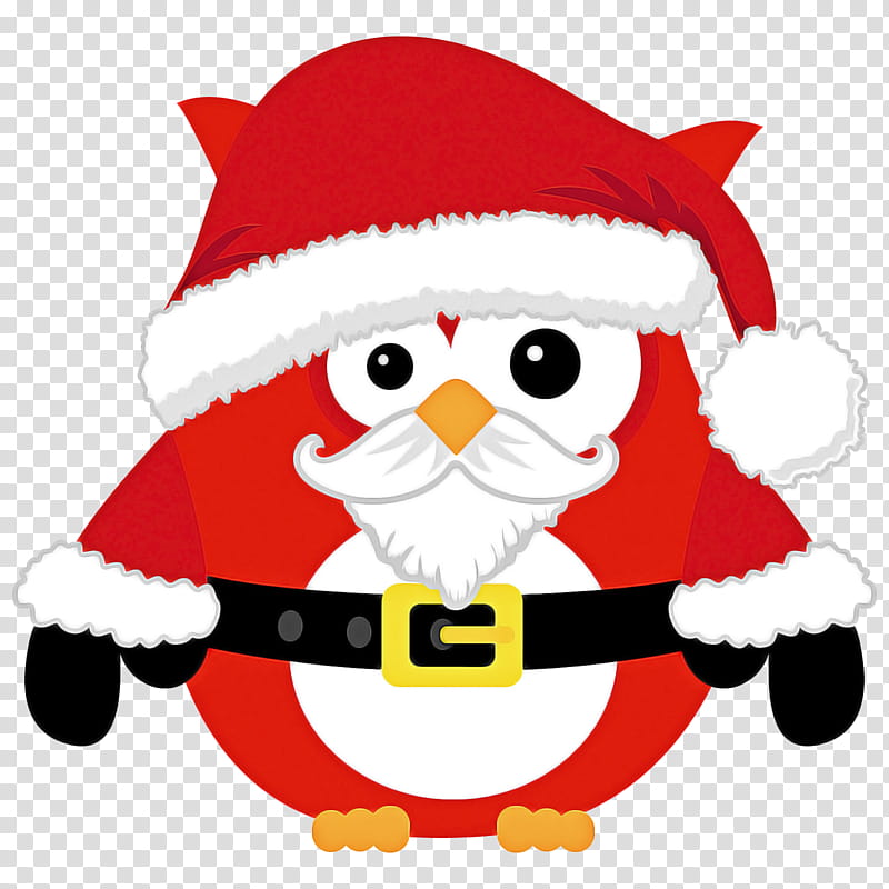 Cartoon Christmas Tree, Santa Claus, Christmas Ornament, Owl, Christmas Day, Beak, Christmas Santa Claus, Rudolph transparent background PNG clipart
