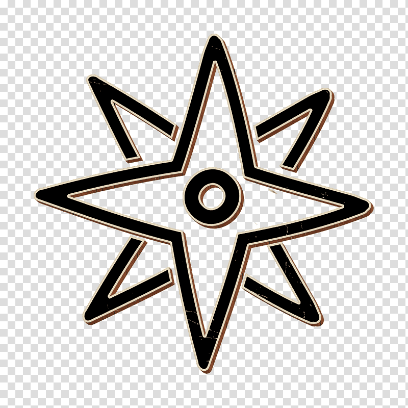 Directions of winds star hand drawn symbol icon Hand Drawn icon Star icon, Signs Icon, Compass, Compass Rose, Polaris transparent background PNG clipart