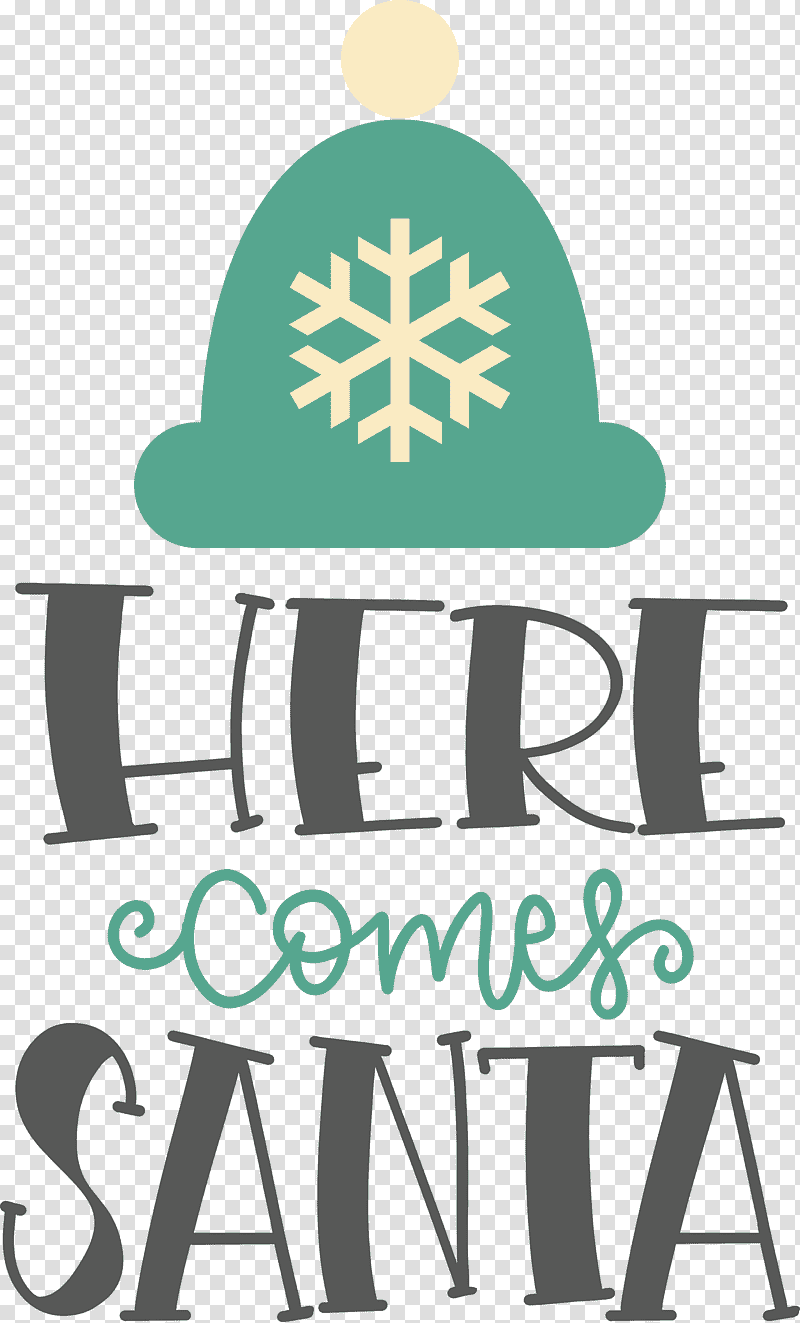 Here Comes Santa Santa Christmas, Christmas , Logo, Symbol, Text, Furniture, Tree transparent background PNG clipart