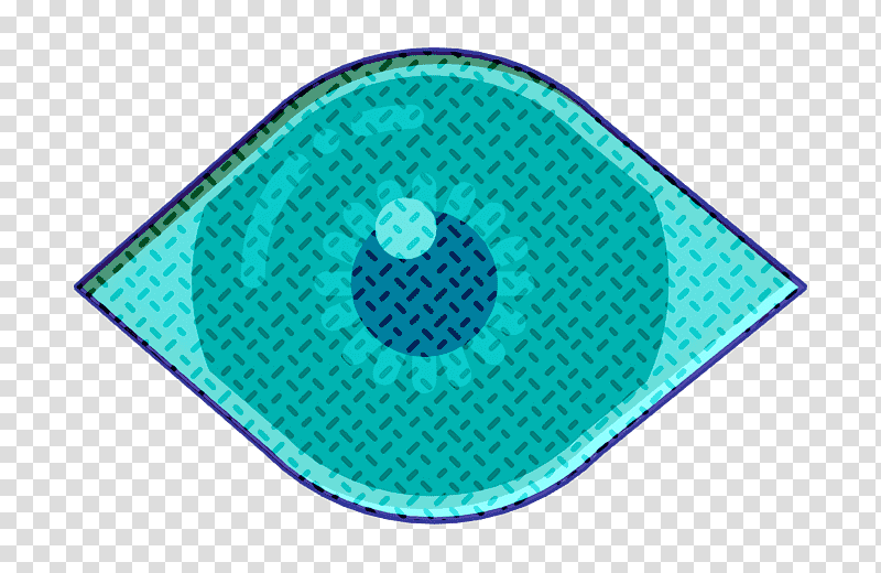 Medical Asserts icon Iris icon Eye icon, Turquoise M, Microsoft Azure transparent background PNG clipart