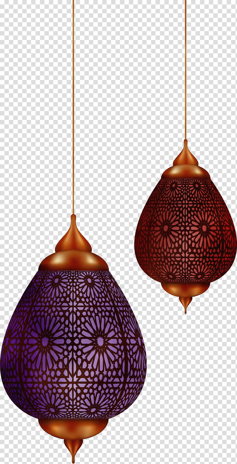 purple lighting maroon light fixture lighting accessory, Ramadan Lantern, Ramadan Kareem, Watercolor, Paint, Wet Ink, Magenta, Lamp transparent background PNG clipart