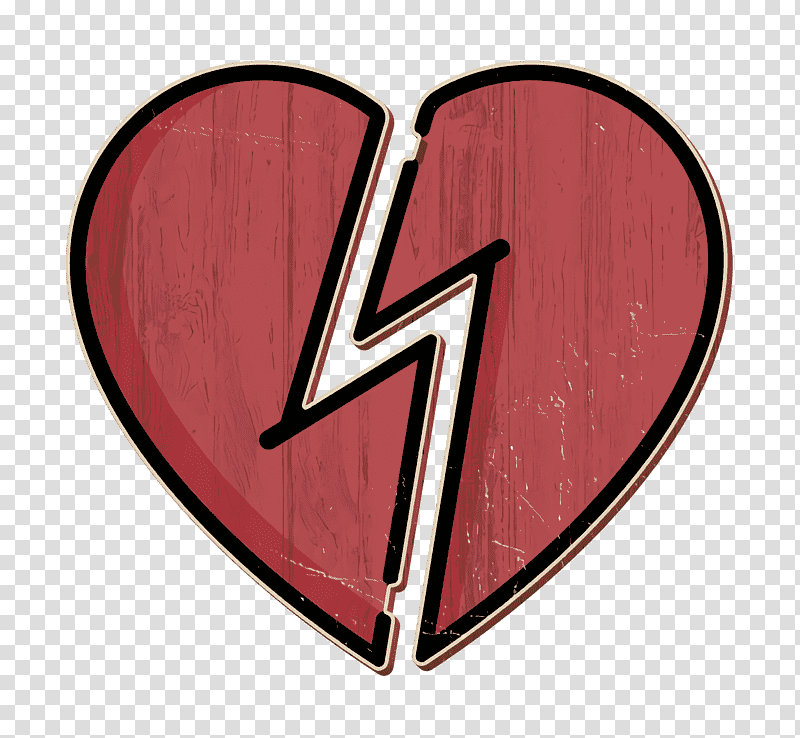 Heartbroken icon Psychology icon, Broken Heart, Logo, Bookmark transparent background PNG clipart