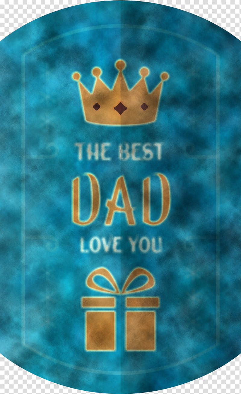 Fathers Day Label, Teal, Turquoise, Meter transparent background PNG clipart