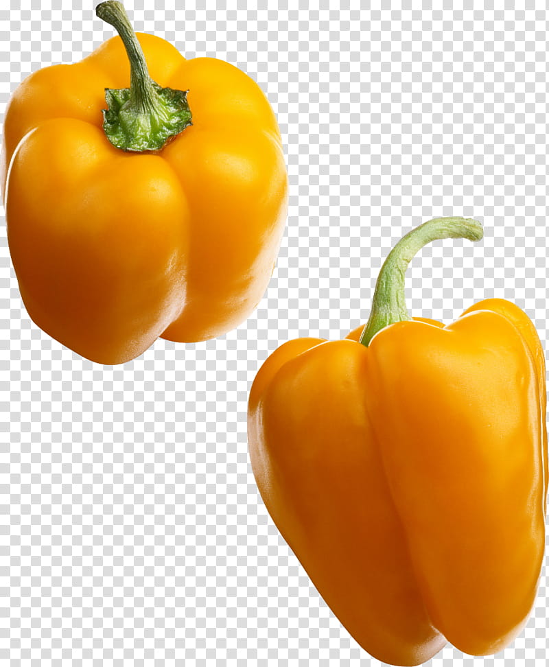 Orange, Natural Foods, Bell Pepper, Yellow Pepper, Vegetable, Capsicum, Pimiento, Plant transparent background PNG clipart