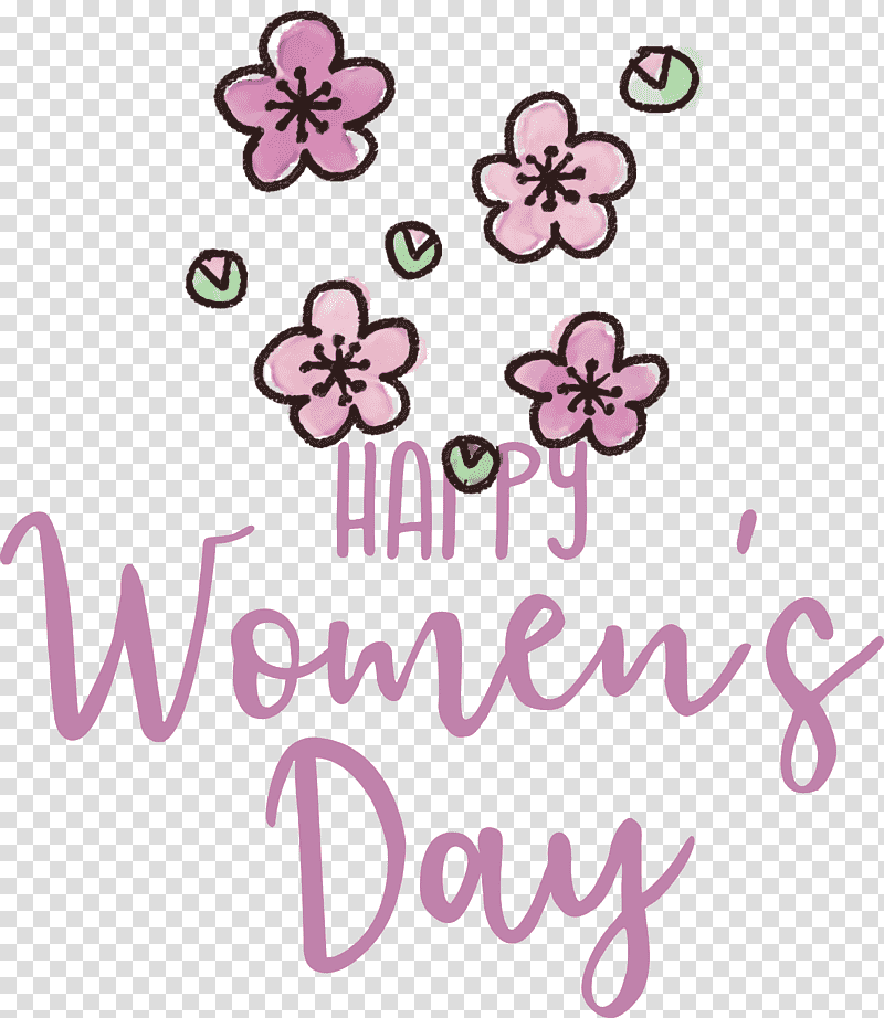 Happy Women’s Day, Floral Design, Sticker, Flower, Cut Flowers, Meter, Petal transparent background PNG clipart