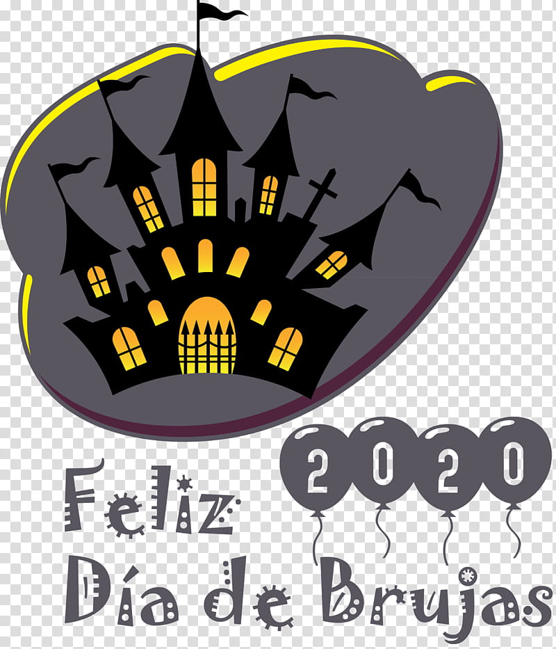 Feliz Día de Brujas Happy Halloween, Logo, United States, Yellow, Meter transparent background PNG clipart
