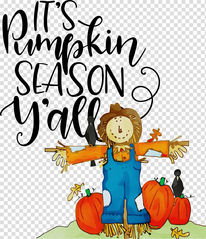 cartoon meter tree line plants, Pumpkin Season, Thanksgiving, Autumn, Watercolor, Paint, Wet Ink transparent background PNG clipart