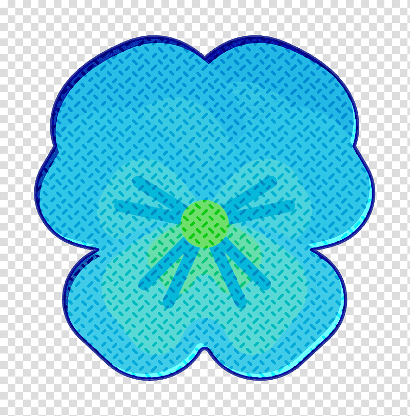 Flowers icon Flower icon Pansy icon, Violet, Plants, Common Blue Violet, Annual Plant, Flower Garden, Color transparent background PNG clipart