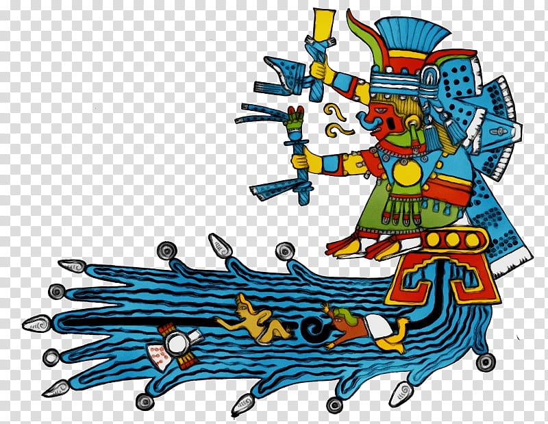 chalchiuhtlicue aztec mythology goddess aztecs chicomecōātl, Watercolor, Paint, Wet Ink, Polytheism, Ehecatl, Human Sacrifice, Drawing transparent background PNG clipart