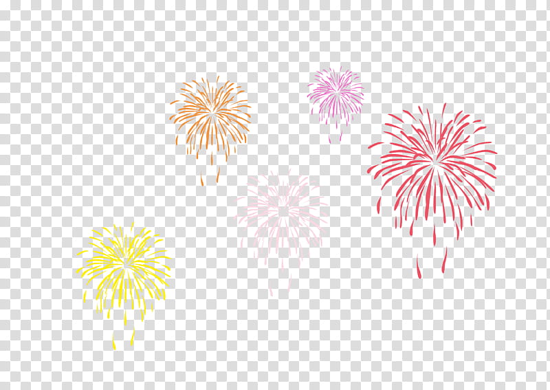 fireworks yellow pink line event, Recreation, Plant transparent background PNG clipart