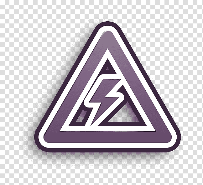 warning voltage sign of a bolt inside a triangle icon Basic Application icon signs icon, Risk Icon, Avi Luu, Prod Call Me G, Logo, Ella Dice, Text transparent background PNG clipart