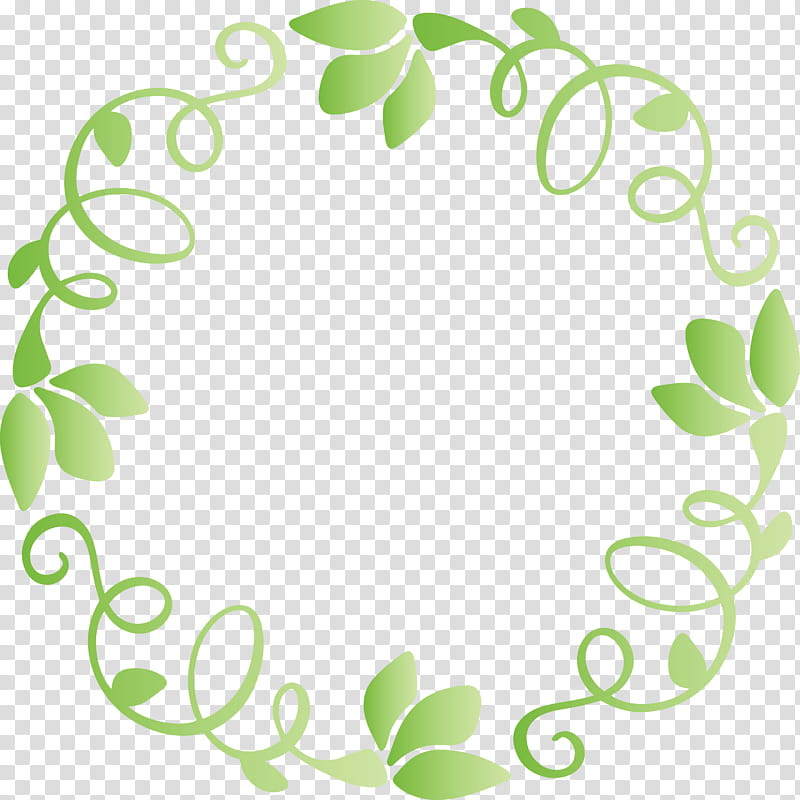 Spring frame flower frame floral frame, Leaf Frame, Green, Circle, Plant, Oval transparent background PNG clipart