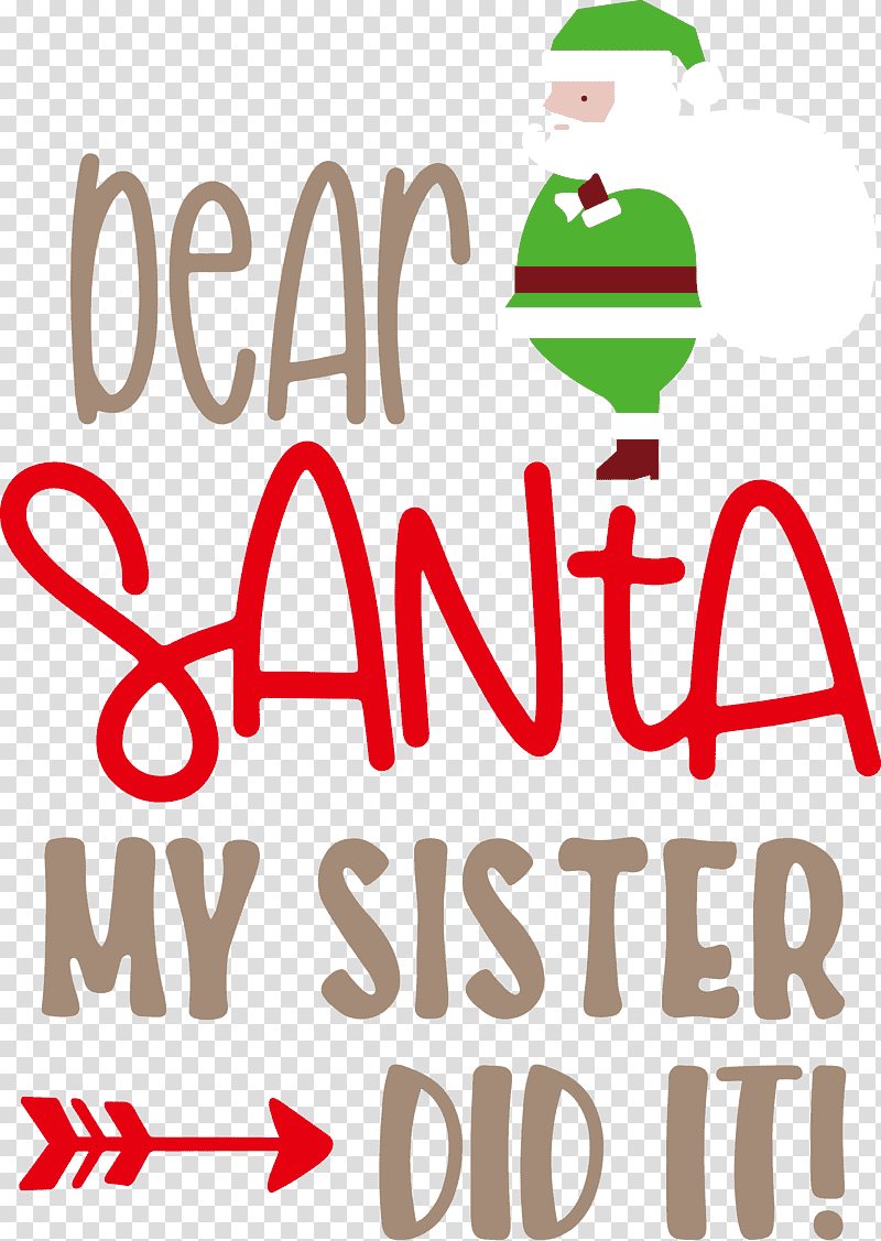 Dear Santa Christmas Santa, Christmas , Logo, Meter, Line, Sign, Happiness transparent background PNG clipart