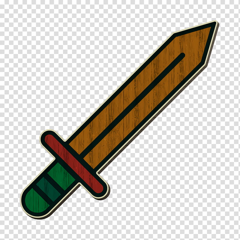 Sword icon Pirates icon, Line transparent background PNG clipart