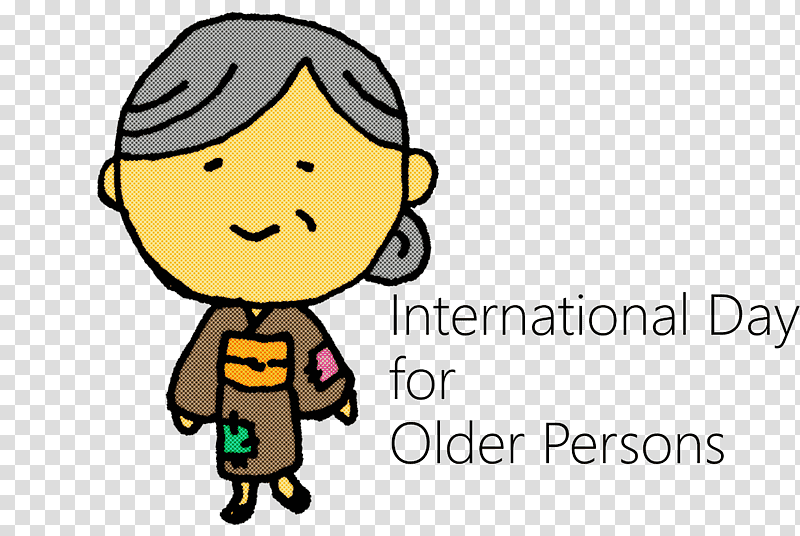 International Day for Older Persons International Day of Older Persons, Smiley, Logo, Emoticon, Cartoon, Happiness, Yellow transparent background PNG clipart
