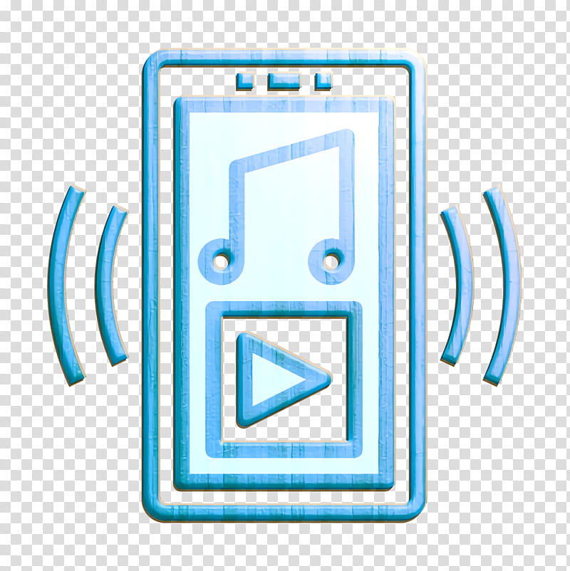 Music player icon Mobile Interface icon App icon, Line, Technology, Symbol transparent background PNG clipart