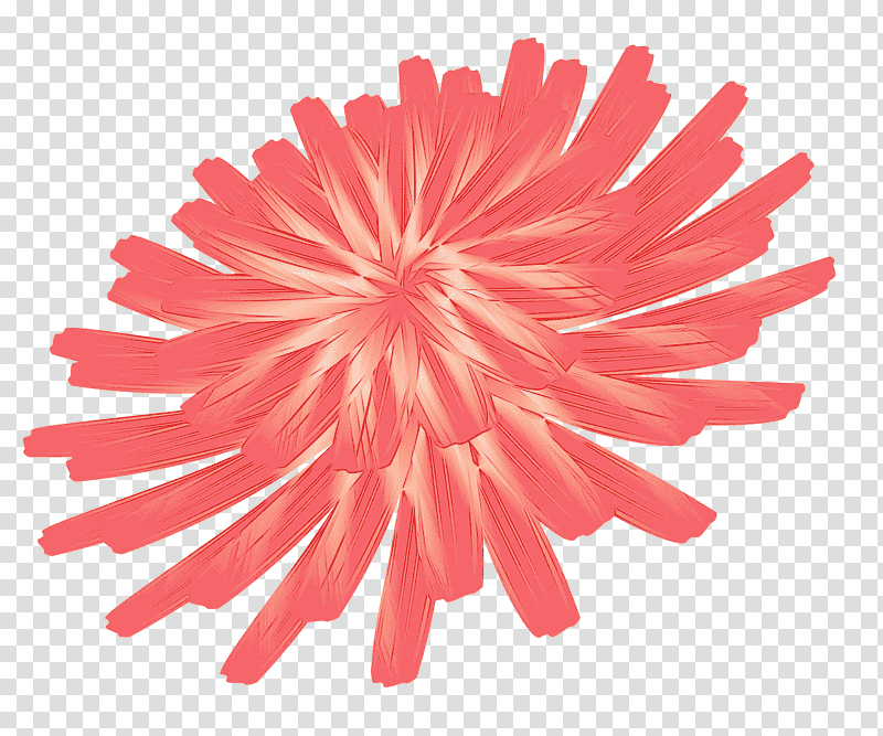 dahlia cut flowers chrysanthemum petal red, Dandelion Flower, Watercolor, Paint, Wet Ink transparent background PNG clipart