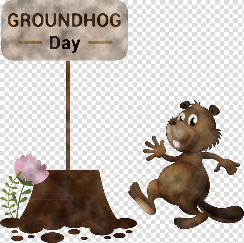 Groundhog Groundhog Day Happy Groundhog Day, Hello Spring, Cartoon, Animal Figure, Beaver, Squirrel, Marmot transparent background PNG clipart