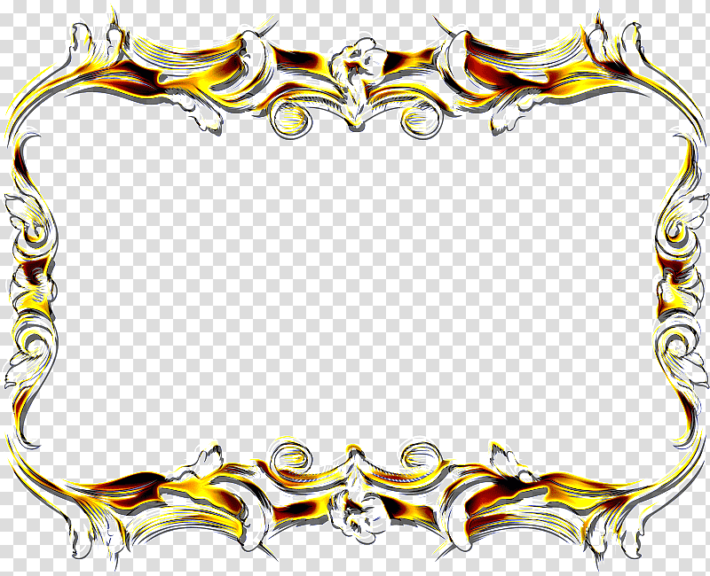 Body Jewellery Yellow Pattern Line, Meter, Frame transparent background PNG clipart