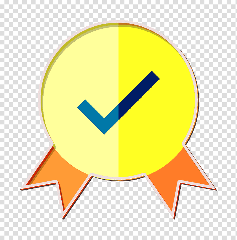 Sticker icon Guarantee icon Ecommerce icon, Participatory Budgeting, Yellow 