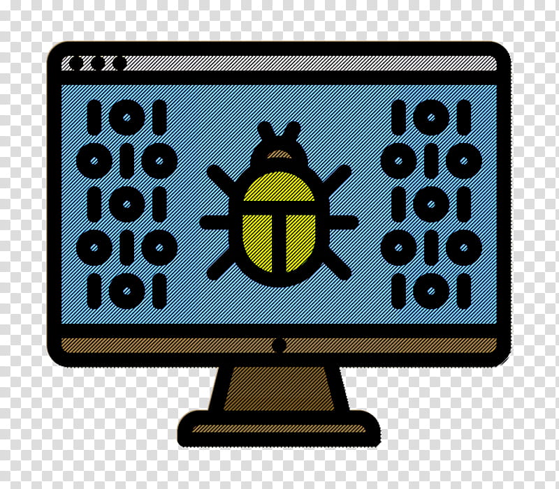 Data Protection icon Hacker icon Virus icon, Computer Monitor Accessory, Sign, Technology, Traffic Sign, Signage, Output Device, Symbol transparent background PNG clipart