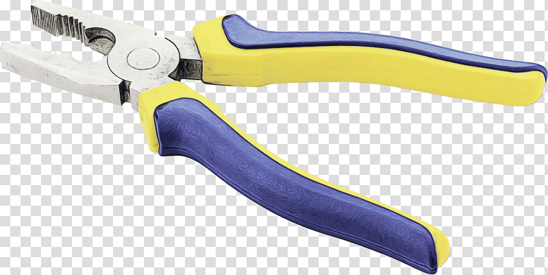 diagonal pliers nipper cutting tool lineman's pliers locking pliers, Watercolor, Paint, Wet Ink, Linemans Pliers, Angle, Computer Hardware transparent background PNG clipart