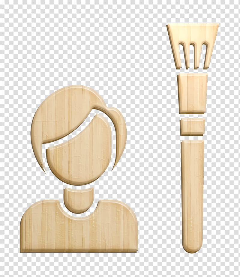 Student icon Tool icon Creative icon, Wooden Spoon, Beige, Trophy, Woodworking transparent background PNG clipart