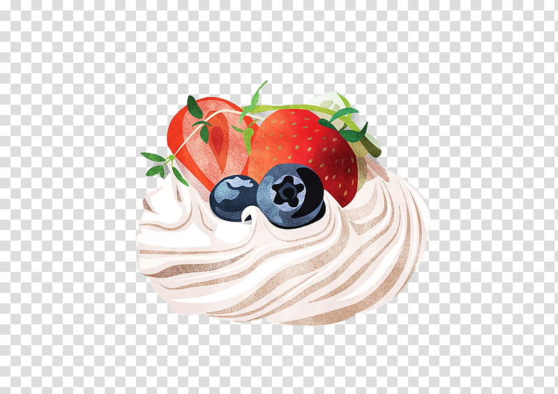 Strawberry, Pavlova, Frozen Dessert, Whipped Cream, Buttercream, Sweetness, Cake, Fruit transparent background PNG clipart