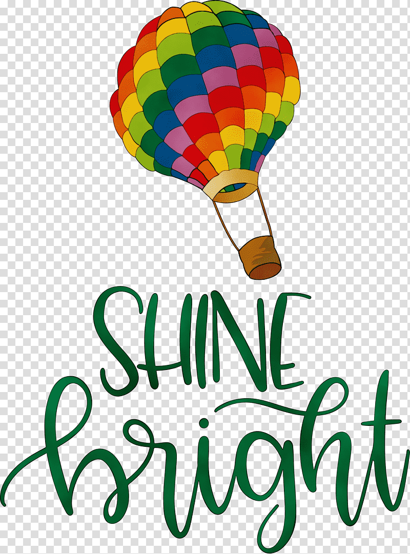 Hot air balloon, Shine Bright, Fashion, Watercolor, Paint, Wet Ink, Painting transparent background PNG clipart