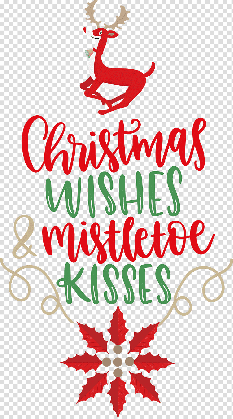 Christmas Wishes Mistletoe Kisses, Christmas Day, Christmas Ornament, Holiday Ornament, Flower, Christmas Tree, Christmas Ornament M transparent background PNG clipart