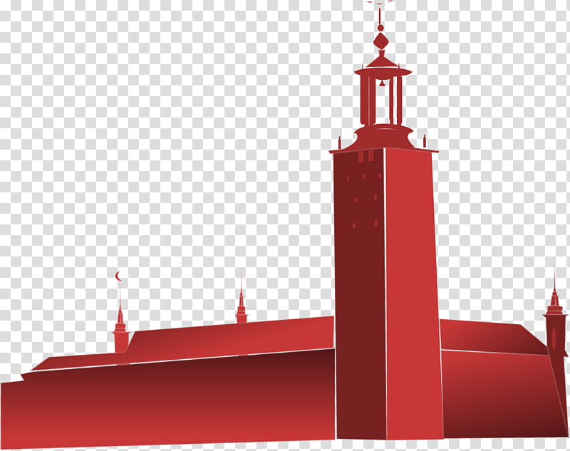 Building, holm, House, Architecture, City Hall, Red, Landmark, Steeple transparent background PNG clipart