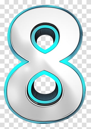 Eye Symbol, Number, Turquoise, Circle transparent background PNG clipart thumbnail