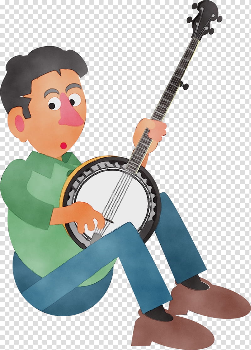 Guitar, Watercolor, Paint, Wet Ink, Slide Guitar, Cartoon transparent background PNG clipart