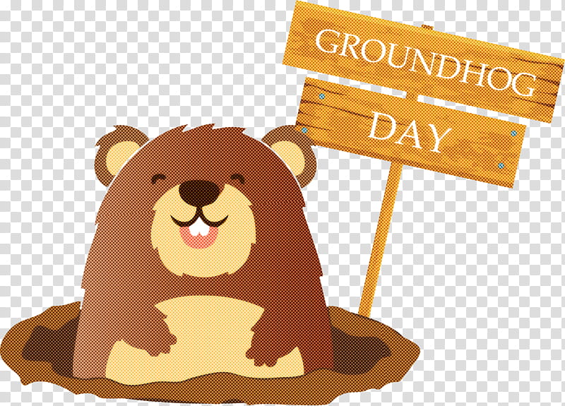 Groundhog Groundhog Day Happy Groundhog Day, Hello Spring, Cartoon, Brown Bear, Beaver, Lion, Marmot, Wildlife transparent background PNG clipart